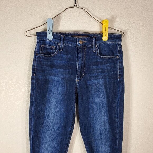 Joes Jeans Womens High Rise Skinny Ankle Jeans W25 Dark Wash Frayed Raw Hem - Picture 9 of 9